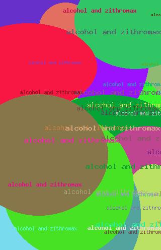 Alcohol and zithromax